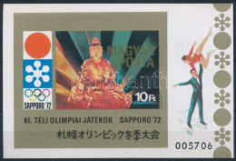 ** 1971 Téli Olimpia (IV.) Sapporo Vágott Blokk (3.500) - Otros & Sin Clasificación