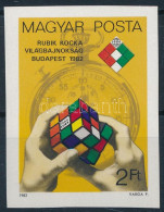 ** 1982 Rubik-kocka Világbajnokság Vágott Bélyeg - Other & Unclassified