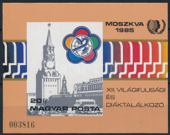 ** 1985 VIT (II.) Moszkva Vágott Blokk (5.500) - Autres & Non Classés