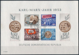 O NDK 1953 Marx Vágott Blokk Mi 9 B Alkalmi Bélyegzéssel (Mi EUR 150.-) - Sonstige & Ohne Zuordnung