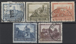 O Deutsches Reich 1932 Nothilfe Mi 474-478 (Mi EUR 110.-) - Sonstige & Ohne Zuordnung