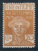 ** Fiume 1920 Katonai Postabélyeg Mi 3 (Mi EUR 187.-) (ránc / Crease) - Autres & Non Classés