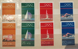 Germany - Olympia Olimpiques Olympic Games - München Munich '72 - Einzelmarken Aller Olympiamarken - MNH** - 12 Stamps - Verano 1972: Munich
