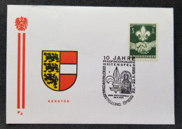 Austria 10th Anniversary Scout 1988 Scouting Jamboree Scouts (stamp FDC) - Brieven En Documenten