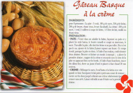 Recette - Gâteau Basque à La Crème - Editions THOUAND N° 003301 - Recettes (cuisine)