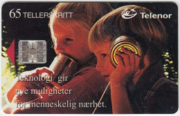 NORWAY A-024 Chip Telenor - People, Children - Used - Noruega