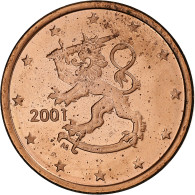 Finlande, 5 Euro Cent, 2001, Vantaa, SUP, Cuivre Plaqué Acier, KM:100 - Finland