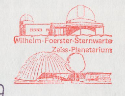Meter Cover Germany 1988 Observatory Wilhelm Foerster - Zeiss Planetarium - Astronomia