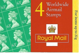 GREAT BRITAIN, WINDOW BOOKLET (RETAIL), 1996, GR3, £ 2.52 Booklet - Libretti