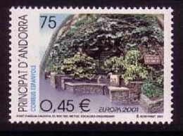 ANDORRA SPANISCH MI-NR. 280 POSTFRISCH(MINT) EUROPA 2001 Wasser - 2001