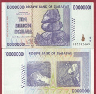 Zimbabwe--10000000000 Dollars (10 Billion De Dollars RARE) ---2008--UNC---(501) - Simbabwe