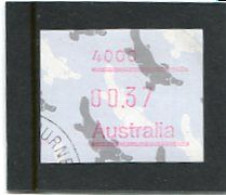 AUSTRALIA - 1987  37c  FRAMA  PLATYPUS  POSTCODE  4000 (BRISBANE)  FINE USED - Automatenmarken [ATM]