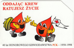 POLAND B-960 Magnetic Telekom - Health, Blood Donating - Used - Pologne