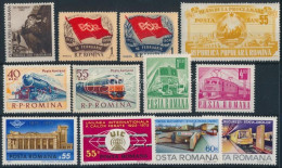 ** Románia és Olaszország 1952-2010 Vasút Motívum 2 Sor + 1 Blokk + 16 Klf önálló érték - Altri & Non Classificati