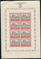 O Generalgouvernement 1941 Mi 65 Kisív (foltok A Képoldalon / Spots On Print, Törött Sarok / Folded Corner) (Mi EUR 80,- - Altri & Non Classificati