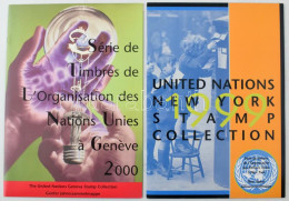 1999-2000 ENSZ New York, Genf, Bécs évfolyamok üres Mappái, 6 Db - Sonstige & Ohne Zuordnung