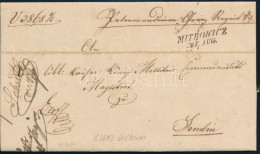 1831 Határőrvidéki Katonai Ex Offo Levél Teljes Tartalommal "MITROWICZ" - Semlin - Andere & Zonder Classificatie