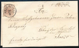 1858 6kr Levélen "MEZÖ-KÖVESD" - "KASCHAU" - "SZOMOLNOK" - Jászó (kiállítási Minőségben) - Other & Unclassified