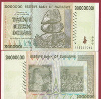 Zimbabwe--20000000000 Dollars (20 Billion De Dollars RARE) ---2008--UNC---(502) - Simbabwe