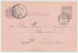Trein Kleinrondstempel Amsterdam - Antwerpen VIII 1898 - Covers & Documents