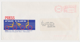 Illustrated Meter Cover Belgium 1985 64th Show - FEBIAC - Belgian Federation Of Automobile And Cycle - Cycling