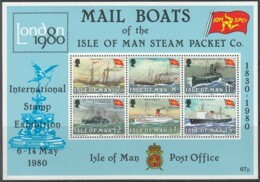 ISLE OF MAN  Block 3, Postfrisch **,  150 Jahre Lsle Of Man Steam Packet Company 1980 - Man (Insel)