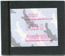 AUSTRALIA - 1986  50c  FRAMA  PLATYPUS  POSTCODE  4000 (BRISBANE)  MINT NH - Automatenmarken [ATM]