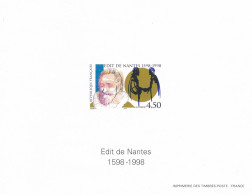 France 1998 Cat. Yvert N°3146 **, Blocs Feuillets Gommés 400e Anniversaire De L'édit De Nantes - Luxury Proofs