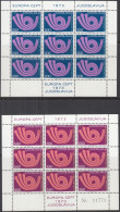 JUGOSLAWIEN  1507-1508, 2 Kleinbogen, Postfrisch **, Europa CEPT, 1973 - 1973