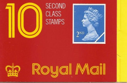 GREAT BRITAIN, WINDOW BOOKLET (RETAIL), 1989, HC1, 10x 2nd - Carnets