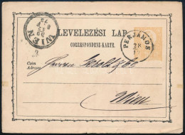 1873 2kr Díjjegyes Levelezőlap "PERJÁMOS" - Wien - Altri & Non Classificati