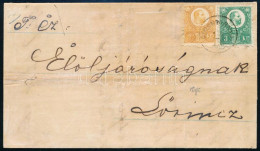 1874 Réznyomat 2kr és 3kr Levélen "SIMONTORNYA" - Lőrincz - Other & Unclassified