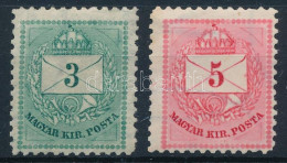 * 1881 3kr (saroktörés / Folded Corner) + 5kr - Otros & Sin Clasificación