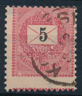 O 1889 5kr Extrán Elfogazva / Shifted Perforation - Altri & Non Classificati