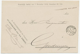 Naamstempel Ouderkerk A/D IJssel 1885 - Covers & Documents