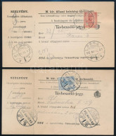 1917 2 Db Távbeszélőjegy / Telephone Tickets - Otros & Sin Clasificación
