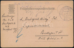 1917 Tábori Posta Levelezőlap "K.u.K. FELDSPITAL Nr. 410." + "HP 117/III" - Altri & Non Classificati