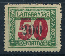 ** Nyugat-Magyarország (VII.) 1921 Portó 50f/200f Bodor Vizsgálójellel (20.000) (ráncok, Törések / Folds) - Autres & Non Classés