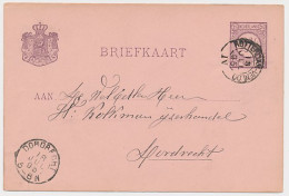 Breda - Trein Kleinrondstempel Rotterdam - Venloo IV 1895 - Covers & Documents