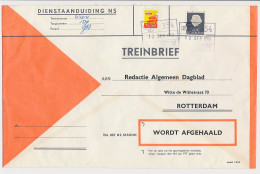 Treinbrief Kapelle Biezelinge - Rotterdam 1968 - Unclassified