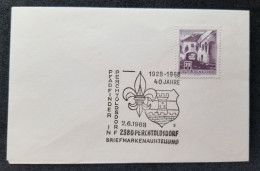 Austria 40th Anniversary Scout 1968 Scouting Jamboree Scouts (stamp FDC) - Briefe U. Dokumente