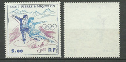 Saint Pierre Et Miquelon SPM N° 559  Patinage Jeux Olympiques Albertville Neuf * * TB = MNH VF Voir Scans  Soldé ! ! ! - Patinaje Artístico