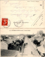 Carte Lettre Double 1908 St Brévin Les Pins : Avenue De Mindin Et Pêcheurs De Crevettes - Saint-Brevin-les-Pins