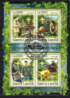 Sierra Leone 2016 Champignons (54) Yvert N° 6549 à 6552 Oblitérés Used - Sierra Leone (1961-...)