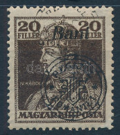 ** Nagyvárad 1919 Károly 20f Kettős Felülnyomással, Bodor Vizsgálójellel. Nagyon Ritka! - Other & Unclassified