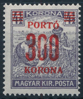 ** 1921 Kisegítő Portó 300K/4,5K A Felülnyomott értékszám Hiányos - Andere & Zonder Classificatie