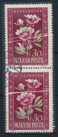 O 1950 Virág I. 30f Pár Négy Db Papírránccal - Sonstige & Ohne Zuordnung