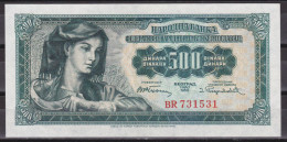 Yugoslavia 500 Dinara 1955  UNC - Yougoslavie