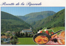 Recette De La PIPERADE BASQUAISE. Village ITXASSOU En Arrière Plan - Editions THOUAND N° 3202 - Küchenrezepte