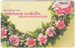 THAILAND O-003 Prepaid Happy - Plant, Flower - Used - Thaïlande